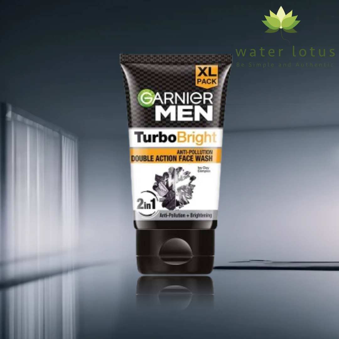 Garnier Men Turbo Bright Anti Pollution Double Action Face Wash G